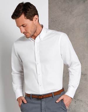 Tailored Fit Premium Oxford Shirt.Vyriški marškiniai, Kustom Kit KK188