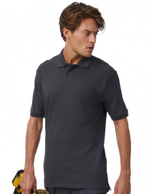 SKLII PRO WORKWEAR POCKET POLO. Polo marškinėliai, B&C Pro PUC10
