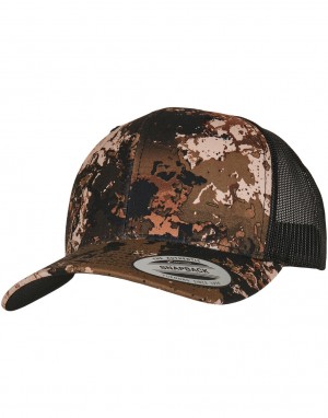 Drabužiai reklamai (Classics® Veil Camo™ Retro Trucker Cap), Flexfit 6606VC