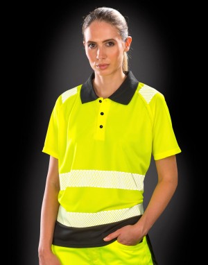 Drabužiai reklamai (Recycled Safety Polo Shirt), Result Genuine Recycled R501X