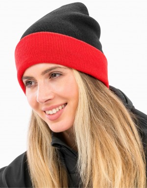 Drabužiai reklamai (Recycled Black Compass Beanie)