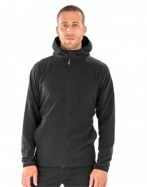 Drabužiai reklamai (Hooded Recycled Microfleece Jacket), Result Genuine Recycled R906X
