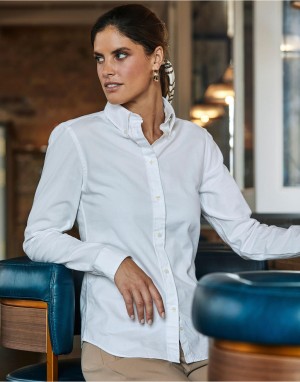 Perfect Oxford Shirt. Moteriški marškiniai, Tee Jays 4001