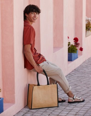 Drabužiai reklamai (Natural Starched Jute Classic Shopper), Westford Mill W470