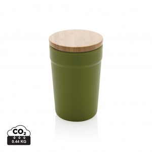Verslo dovanos: (en:GRS RPP mug with bamboo lid)