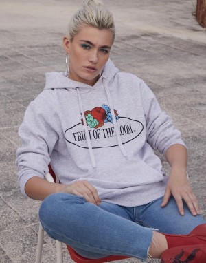 Drabužiai reklamai (Ladies Vintage Hooded Sweat Large Logo Print)