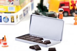 Dėžutė šokoladui, balta, 190 x 95 x 10 mm 