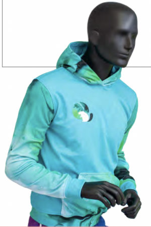 Megztinis su kengūros kišene, vyriškas (L - XXL) su spalvota nuotraukos ar logotipo spauda