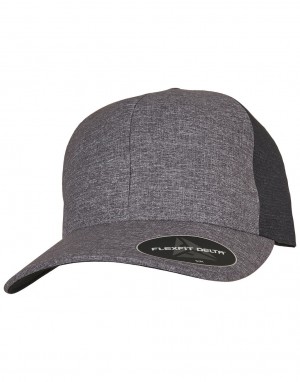 Drabužiai reklamai (Flexfit Delta® Carbon Cap – 2 Tone), Flexfit 180T