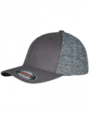 Drabužiai reklamai (Flexfit Trucker Melange Mesh), Flexfit 6511MM