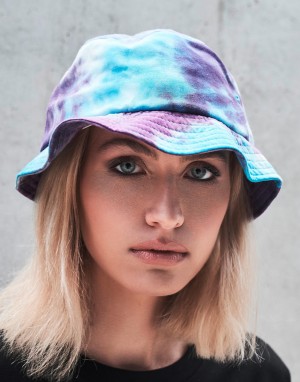 Drabužiai reklamai (Festival Print Bucket Hat), Flexfit 5003TD