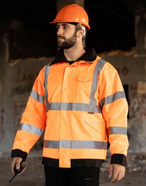 Drabužiai reklamai (Hi-Vis Rain Jacket Lite 
