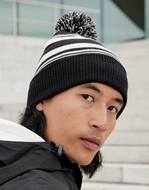 Drabužiai reklamai (Striped Fan Beanie), Beechfield B473R