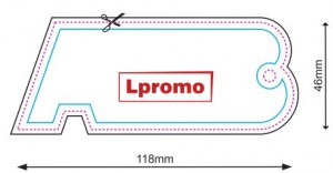Automobiliniai kvapai su Jūsų reklama, forma lpf727
