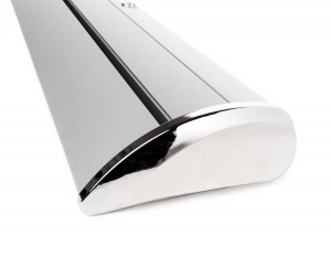 Deluxe ištraukiama reklaminė vėliava 100 x 160-225 cm