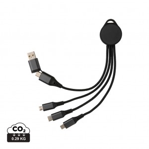Verslo dovanos: (en:Terra RCS recycled aluminium 6-in-1 charging cable)