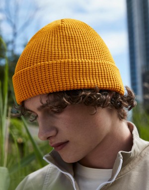 Drabužiai reklamai (Organic Cotton Waffle Beanie), Beechfield B52N