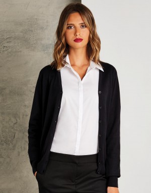 Classic Fit Arundel V Neck Cardigan. Moteriškas megztinis, Kustom Kit KK354