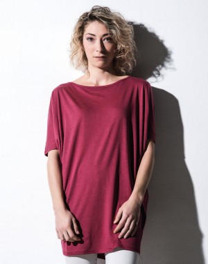 Moteriški marškinėliai iš ekologiškos medvilnės/liocelio