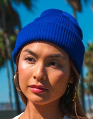 Drabužiai reklamai (Recycled Yarn Ribbed Knit Beanie), Flexfit 1504RY