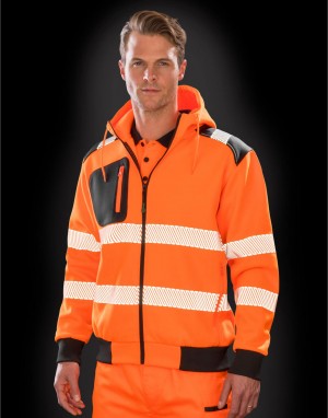 Drabužiai reklamai (Recycled Robust Zipped Safety Hoody)