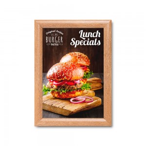 25 mm medinis rėmelis su mitruotais kampais A4 formato plakatams