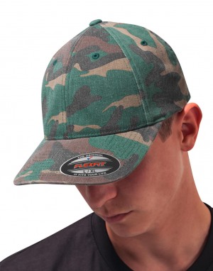 Drabužiai reklamai (Flexfit Garment Washed Camo), Flexfit 6977CA