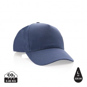Verslo dovanos: (en:Impact 5 panel 190gr Recycled cotton cap with AWARE™ tracer)