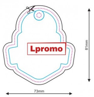 Automobiliniai kvapai su logo, forma lpf932