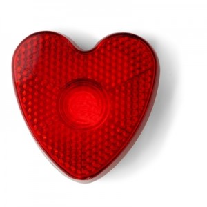 Širdies formos mirksintis žibintas “Heart” su spaustuku