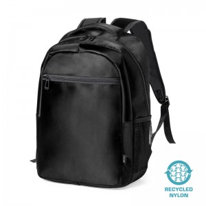 Reklaminė atributika su logotipu (Recycled nylon laptop backpack 15