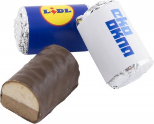 Reklaminiai šokoladiniai skanėstai