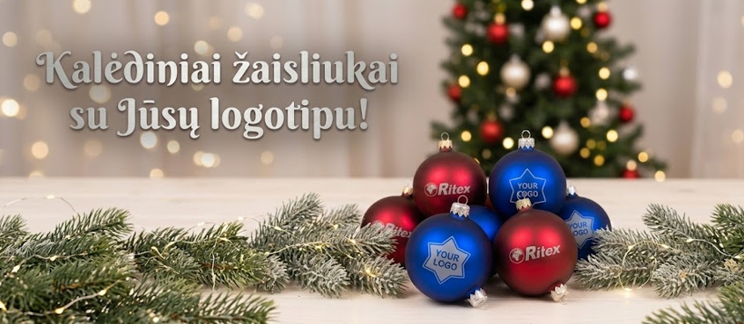 100mm stiklinis kalėdinis žaisliukas su logotipu